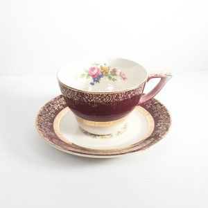 Vintage CENTURY by Salem 23k Gold Tea Cup & Saucer